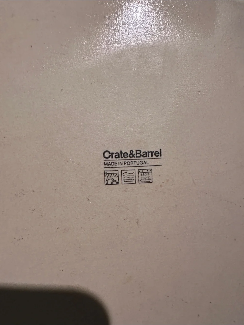 Crate & Barrel casserole dish